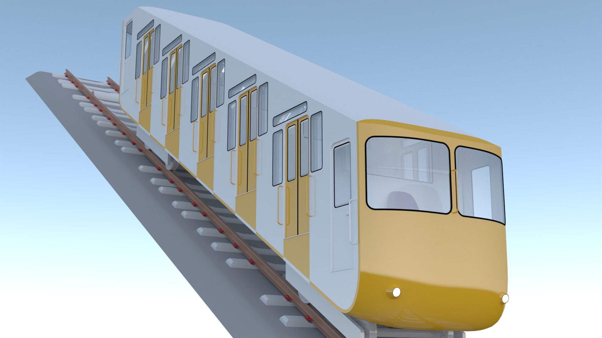 3D model Modern and historical funicular - TurboSquid 1919273