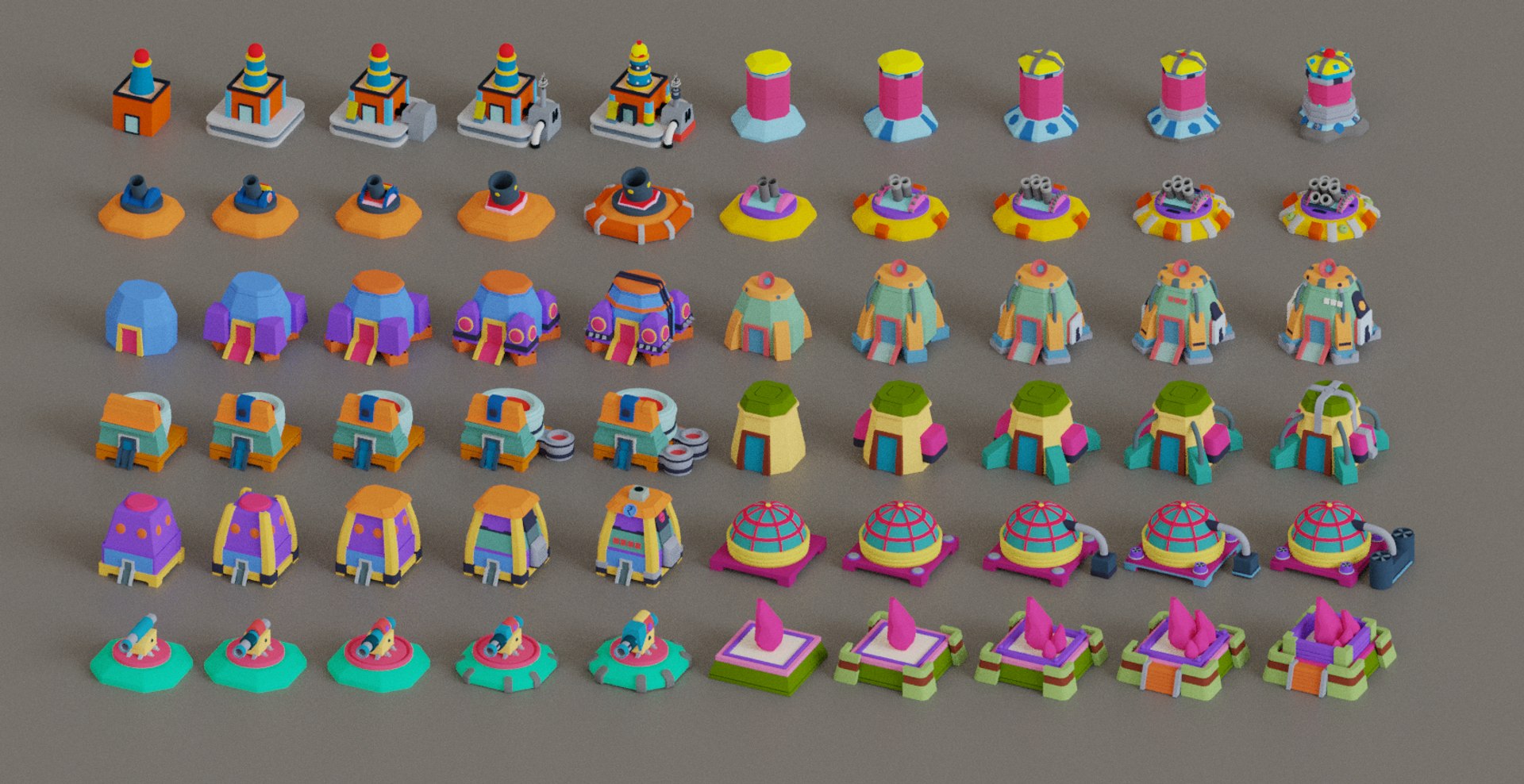 Isometric Pack Low Poly - Game Asset 3D Model - TurboSquid 2205683