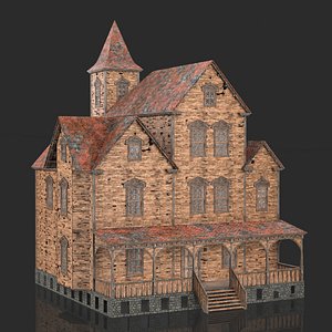 Old Medieval Abandoned House 1 3D