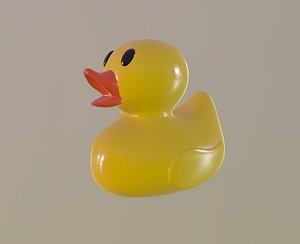 3D yellow rubber duck model