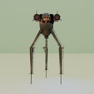 laser launcher strider skibidi toilet 3D