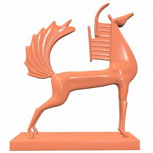 3D Abstract sculpture M125 model