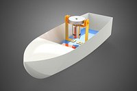 MARINE GYRO FLYWHEEL GYROSCOPE STABILIZER BALANCE HULL SHIP BOAT