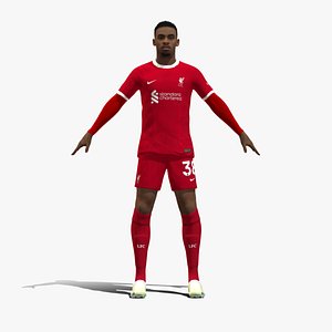3D 3D Rigged Ryan Gravenberch Liverpool 2024