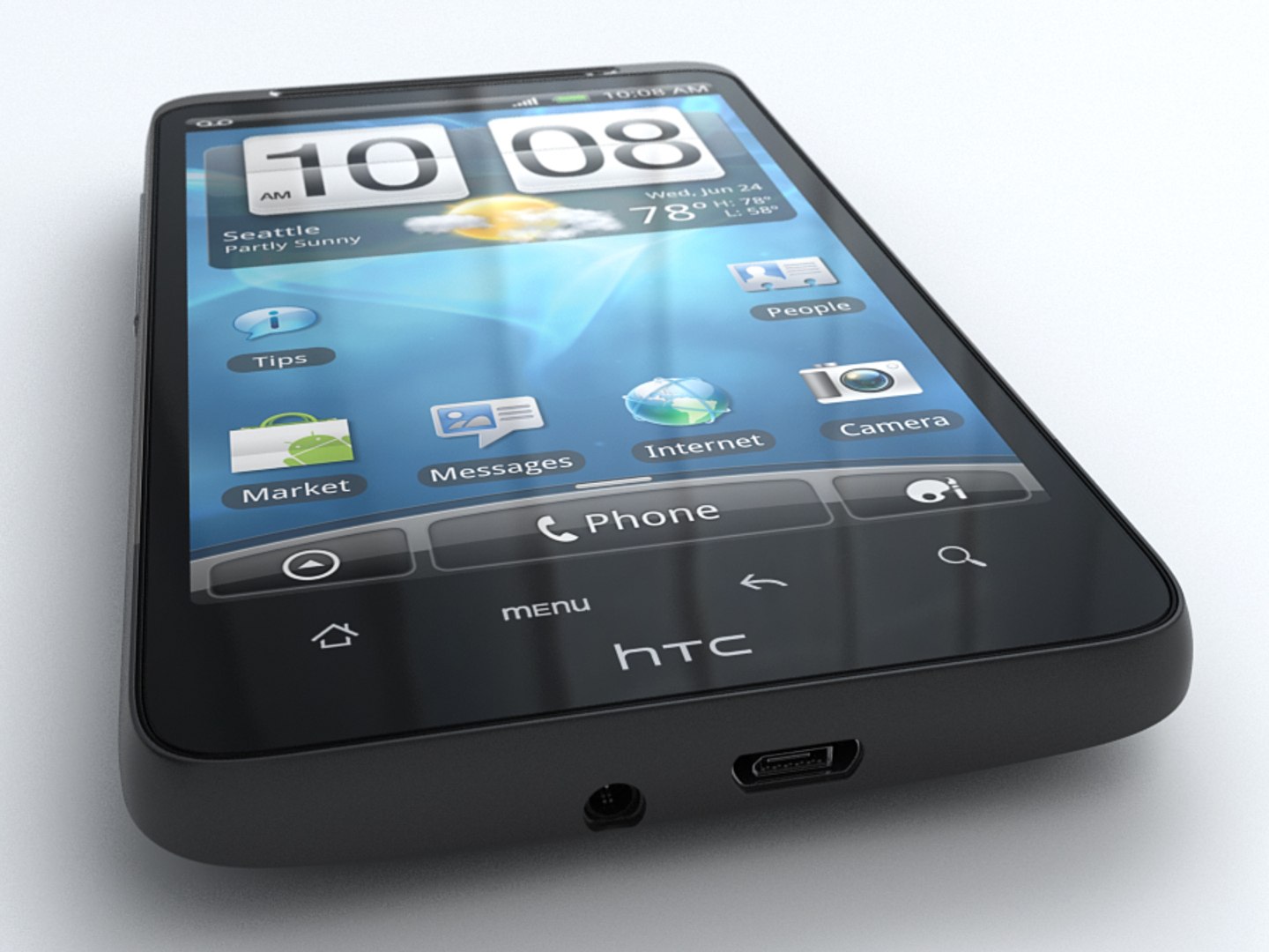 htc inspire 4g mobile phone 3d model