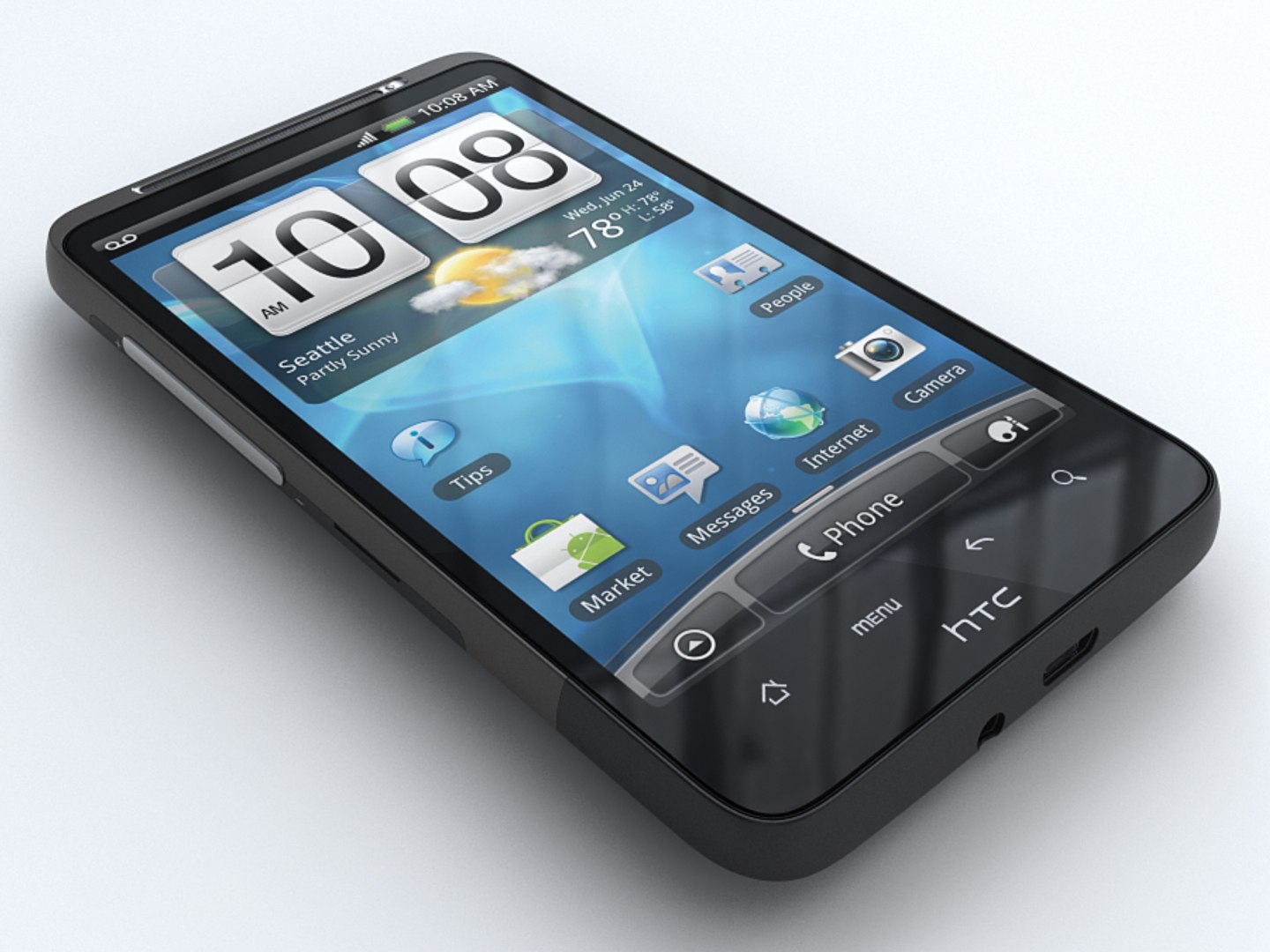 htc inspire 4g mobile phone 3d model