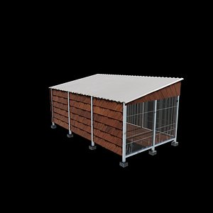 bird aviary 3D model 3D model