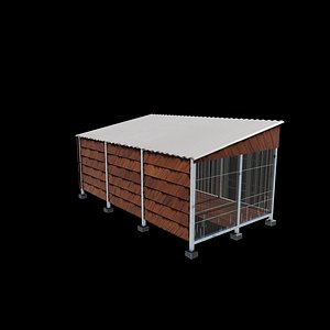 bird aviary 3D model