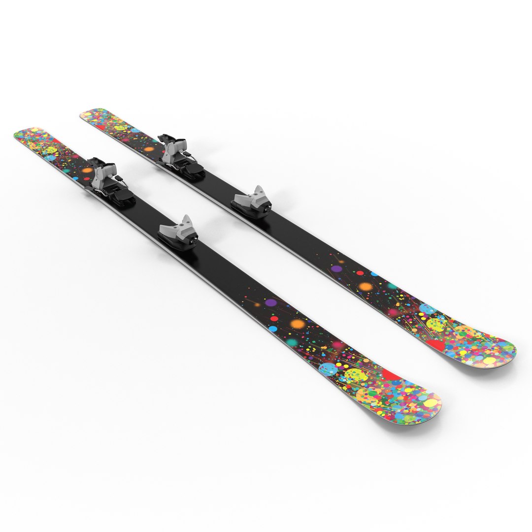 Snow Ski 3 3D model preview