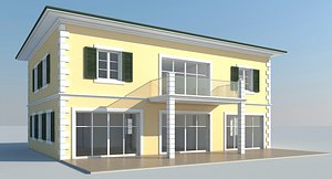 3ds max single villa