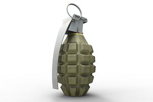 mk 2 hand grenade 3d obj