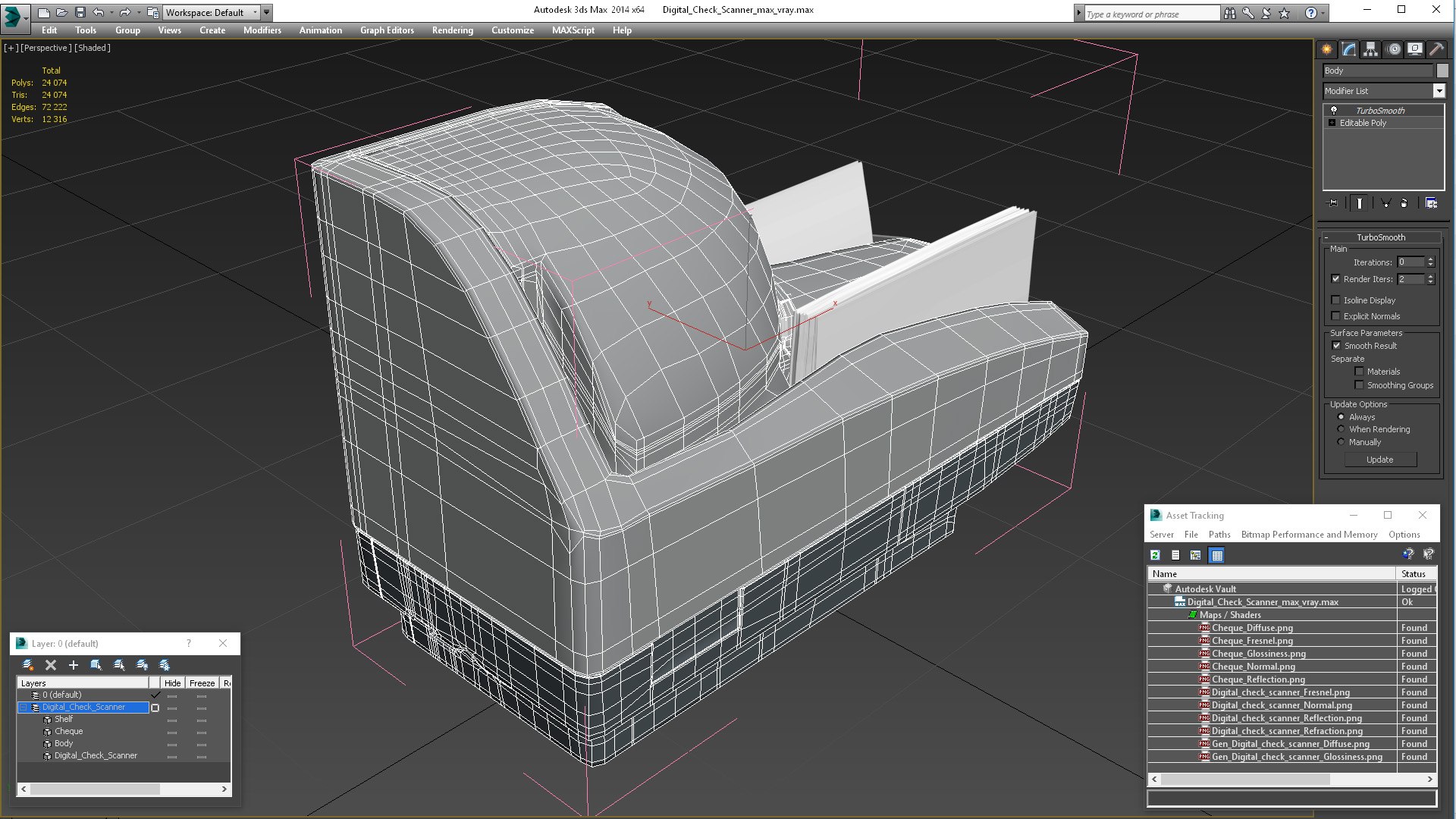 Digital Check Scanner 3D - TurboSquid 2061274