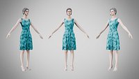 Dress 36 Aqua Mirage