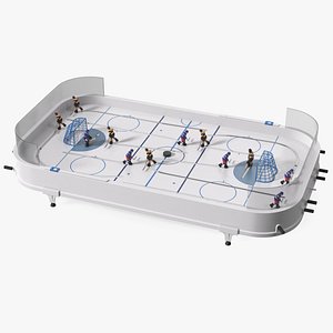 Table Hockey Rigged model
