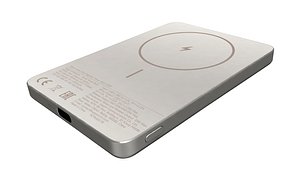 Xiaomi Super Slim Magnetic Power Bank Silver 3D