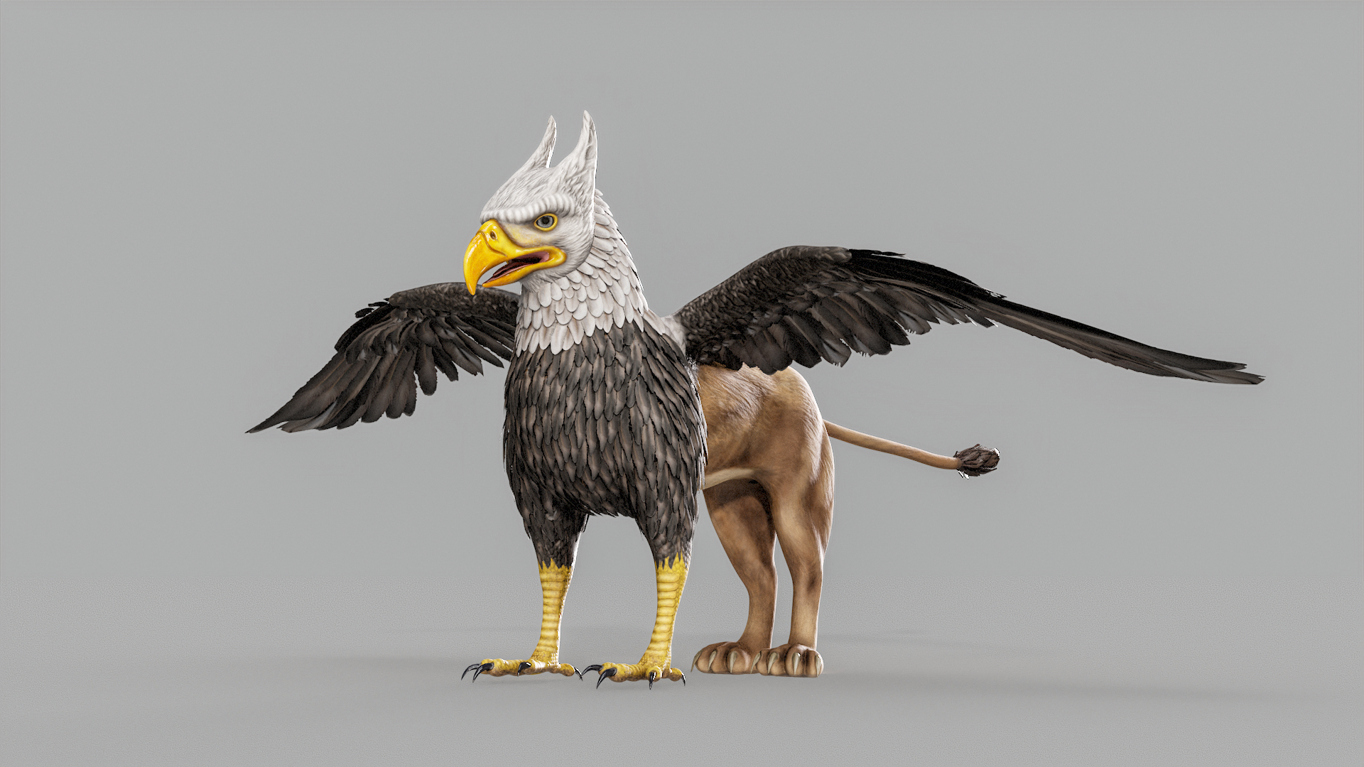 3D Gryphon Classic PBR - TurboSquid 2168965