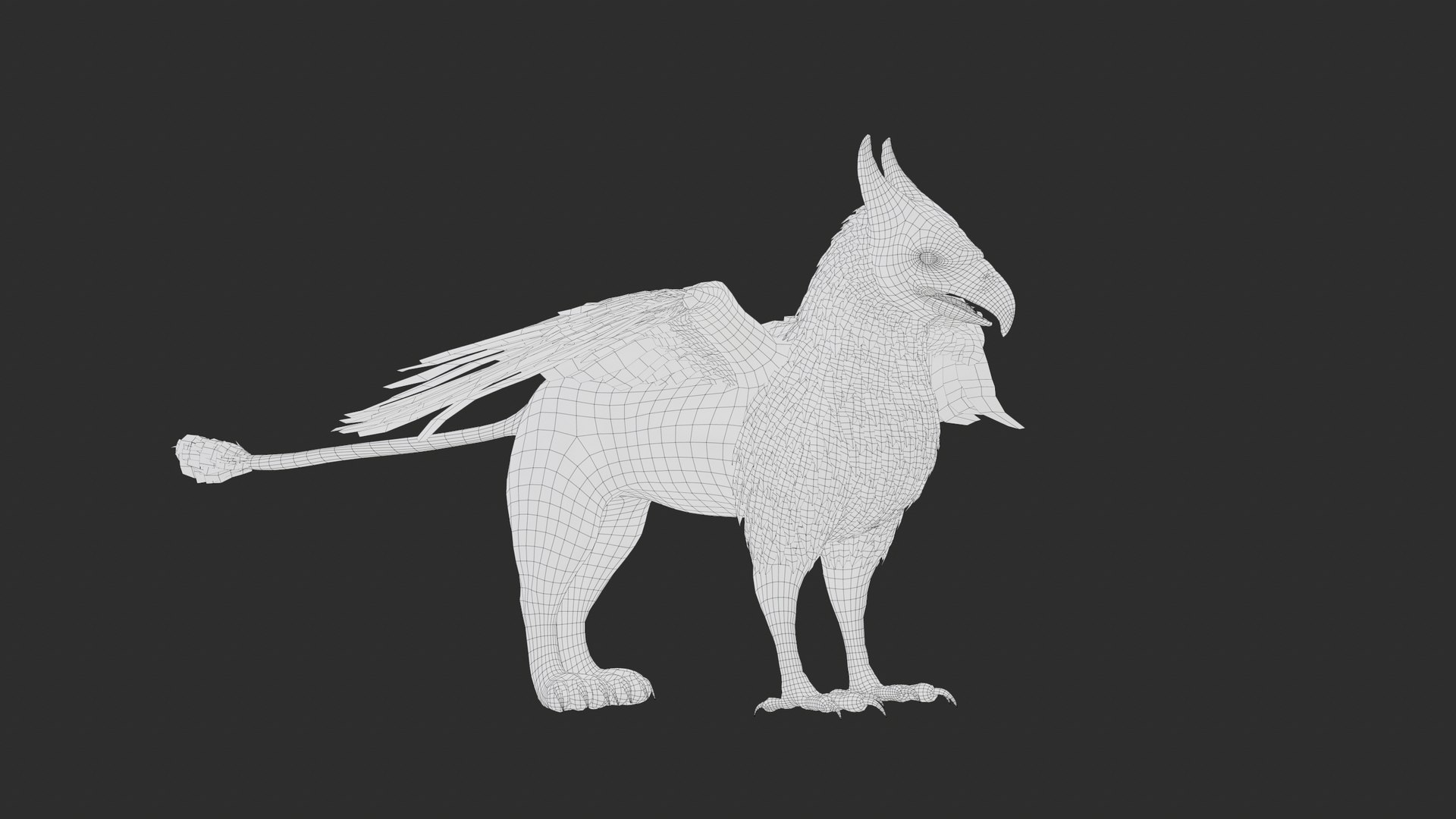 3D Gryphon Classic PBR - TurboSquid 2168965