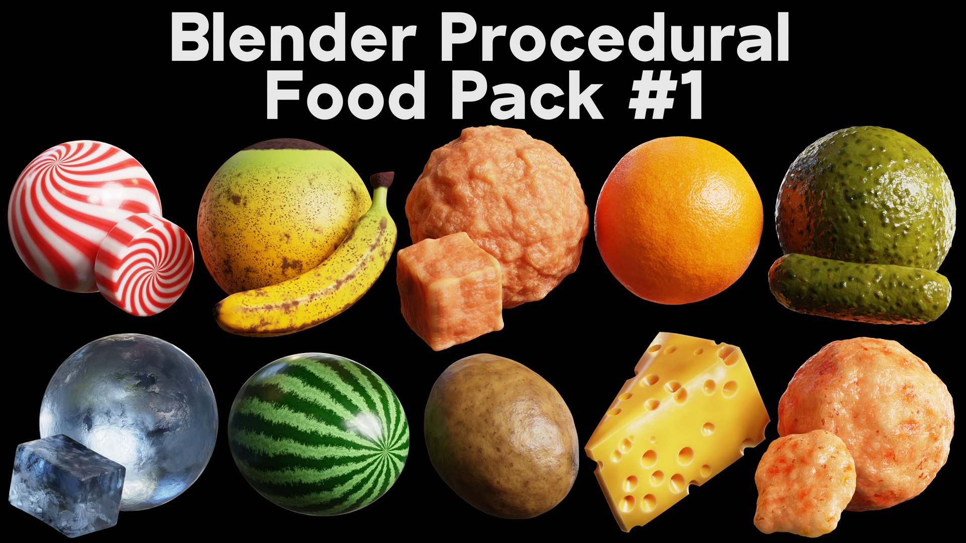 Blender Procedural Food Pack 1 model https://p.turbosquid.com/ts-thumb/Sh/nK1jWO/q6/proceduralfoodpack1title1/jpg/1663691765/1920x1080/fit_q87/f5522c977ff6aae73ed2135c43cdd39e587acc81/proceduralfoodpack1title1.jpg