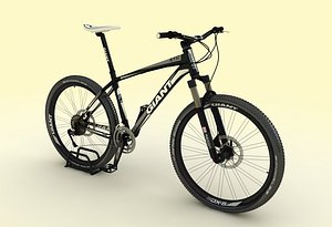 3d model of mountain bike giant xtc