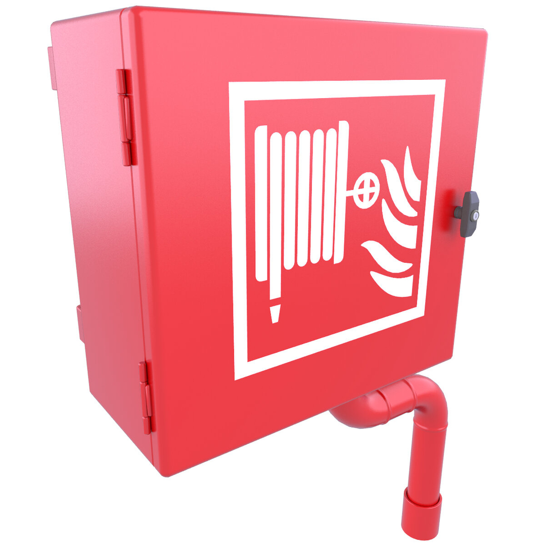 Red Fire Safety Equipment Box 3D 모델 5 3D 모델 TurboSquid 1702058