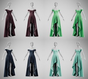 Dress 57 Colors Collection 4 3D