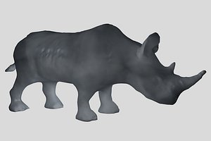 Detailed Rhino Base Mesh