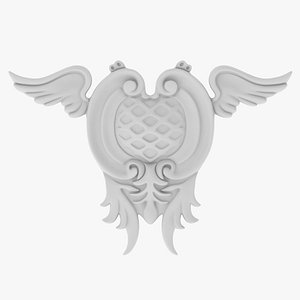 Cartouche Ornament 004 3D model