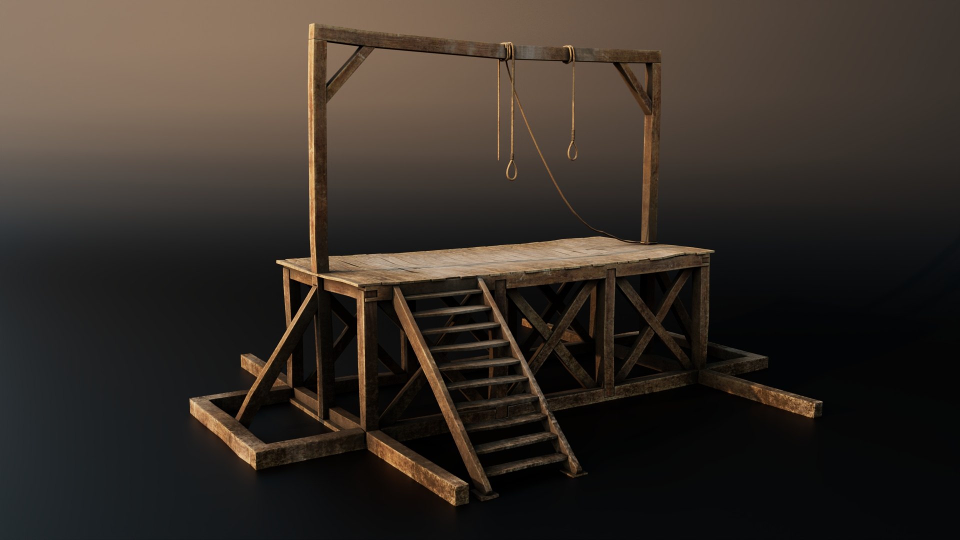 3D Medieval Gallows And Coffins - TurboSquid 2252697