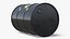Oil Storage Steel Barrel Black Game Ready