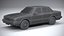 3D model generic sedan 1980