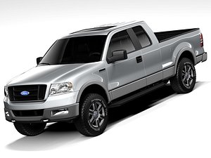 3D model Ford F-150 Extended Cab 2004-2007