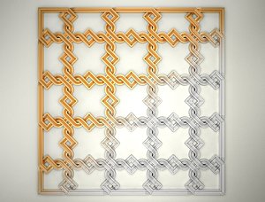 Armenian Ancient Ornament 3D STL model for CNC fabrication A004