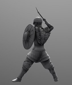 3D viking shield model
