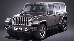LowPoly Jeep Wrangler Sahara 2018