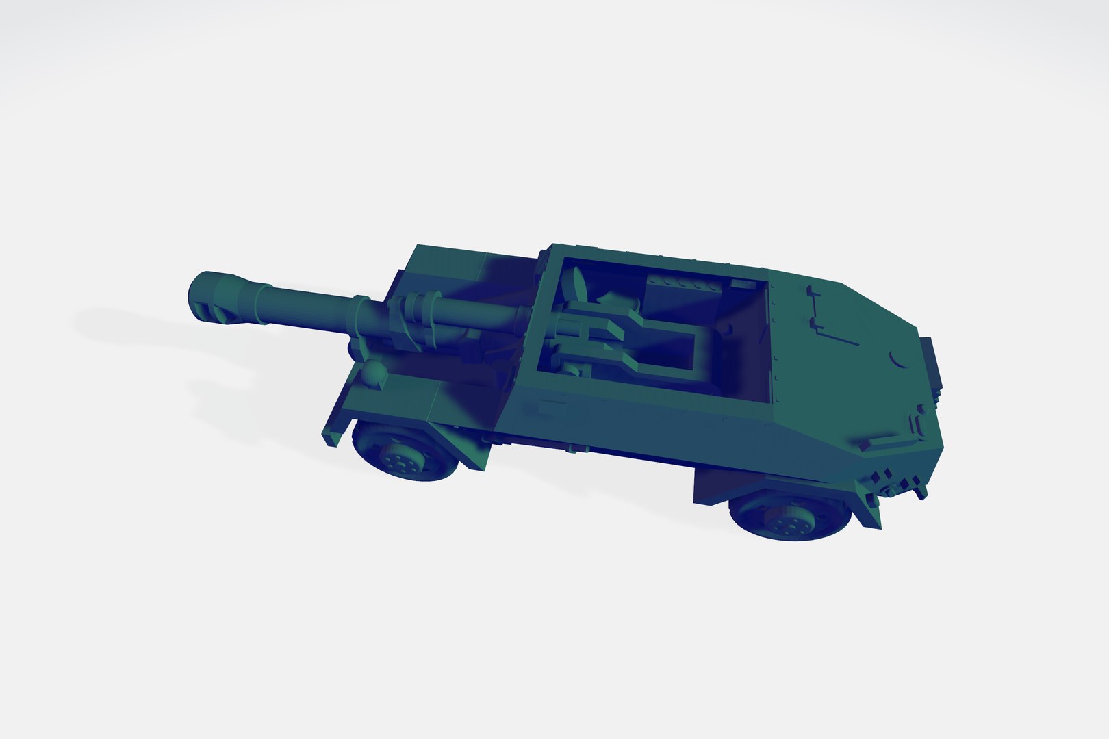 3D Model KSP-76 Tank Destroyer - TurboSquid 2251742