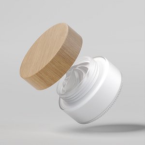 3D Cream Jar 40 model