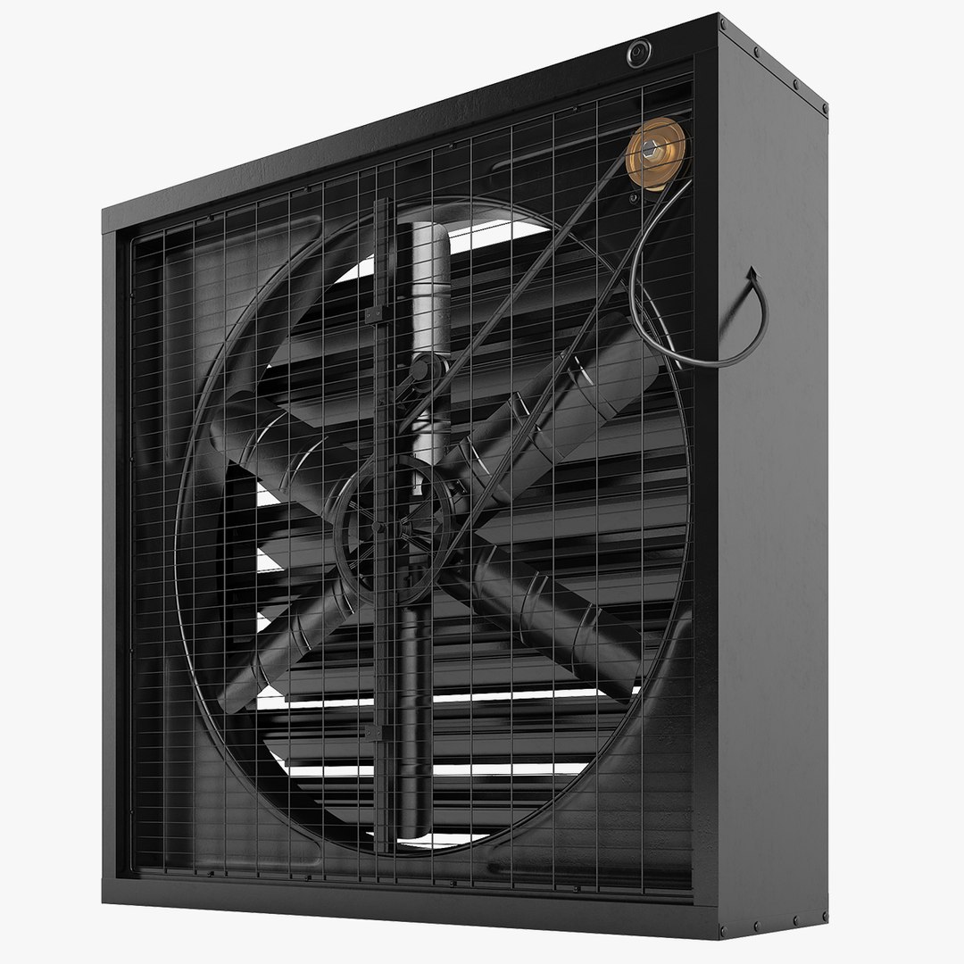 Industrial Cooling Fan Vent 02 3D TurboSquid 2077957