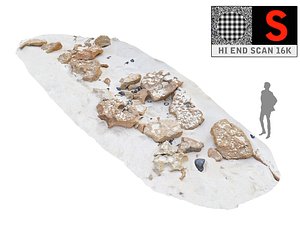 3D rocky beach ultra hd model