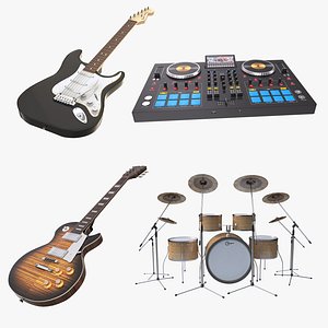 3D Musical Instruments Collection 4