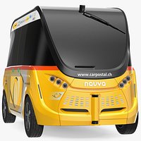 Navya Arma Car Postal Driverless Electric Bus Exterior Only