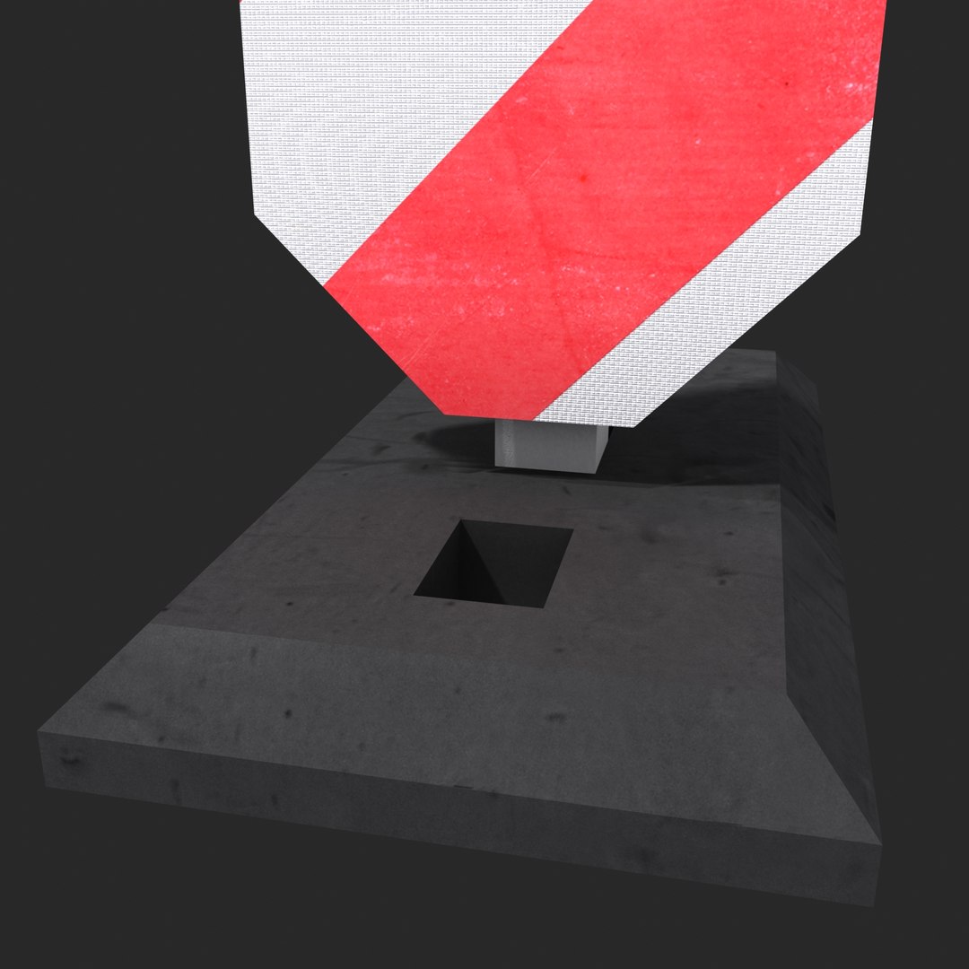 3d Warning Light Post