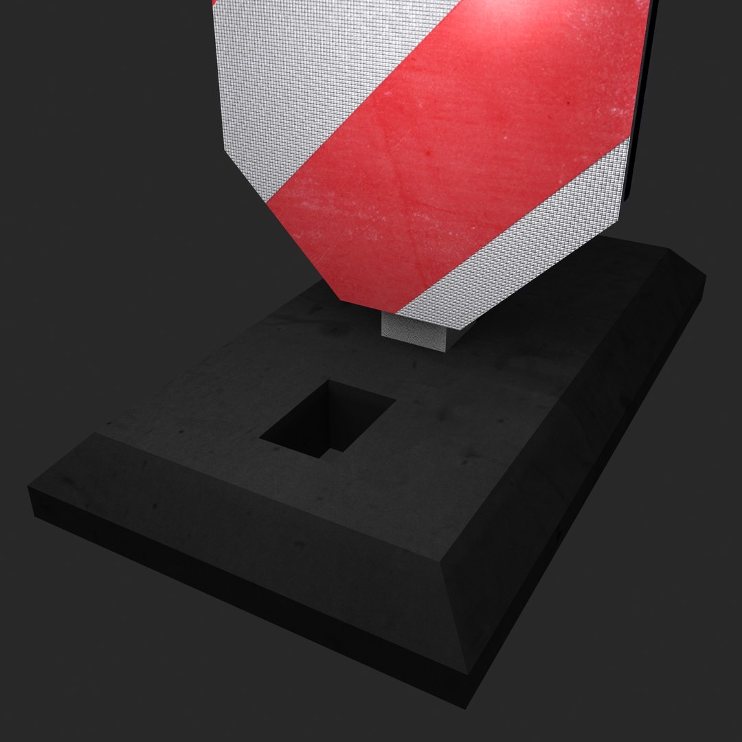 3d Warning Light Post
