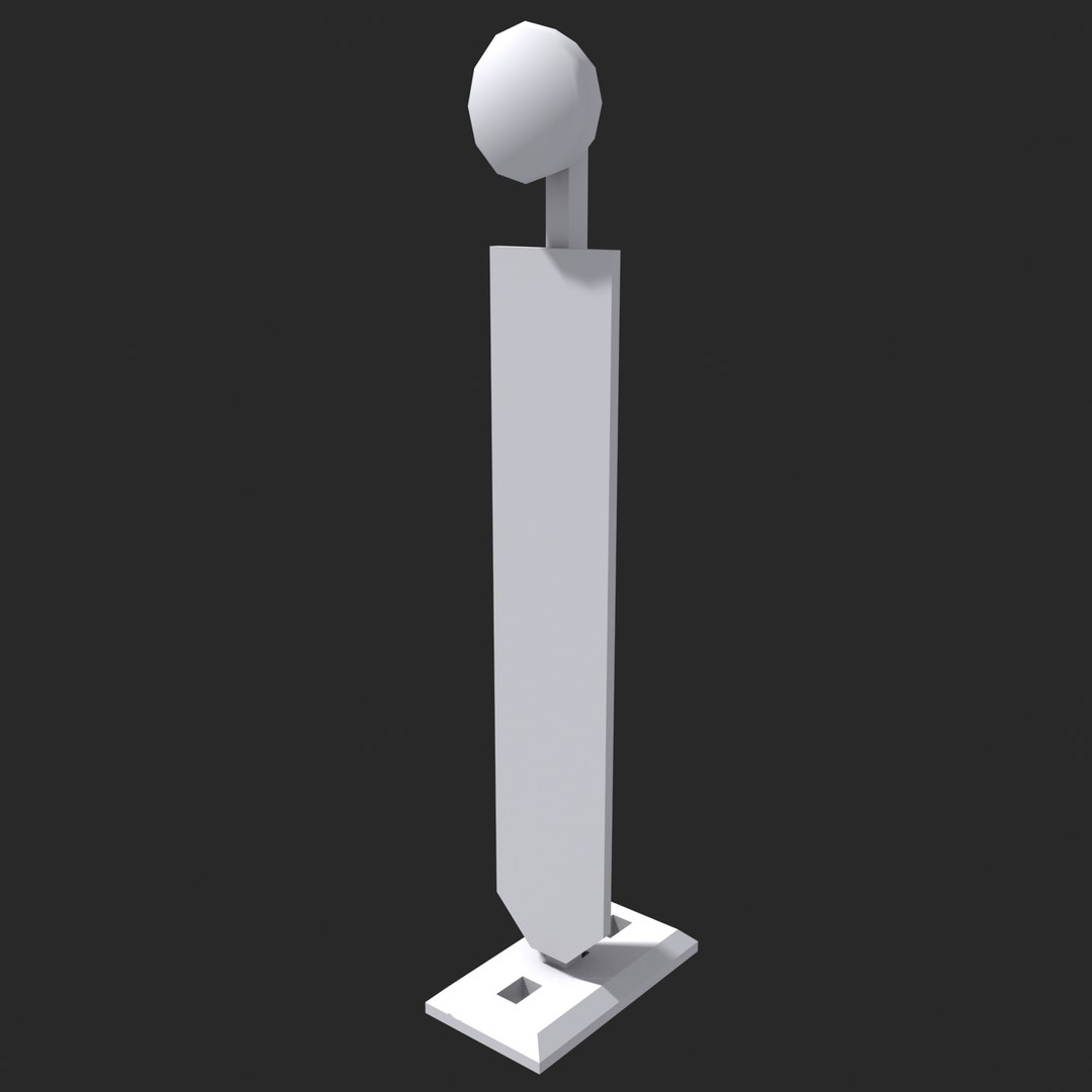 3d Warning Light Post