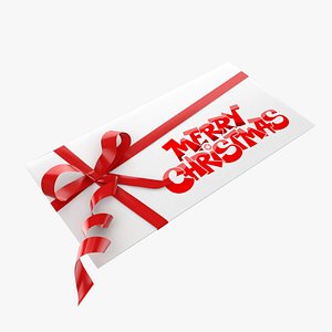 3d model christmas envelope