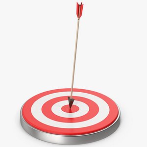 Arrow Hitting Red Target