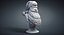 santa claus bust sculpture obj