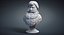 santa claus bust sculpture obj