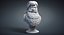 santa claus bust sculpture obj