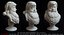 santa claus bust sculpture obj