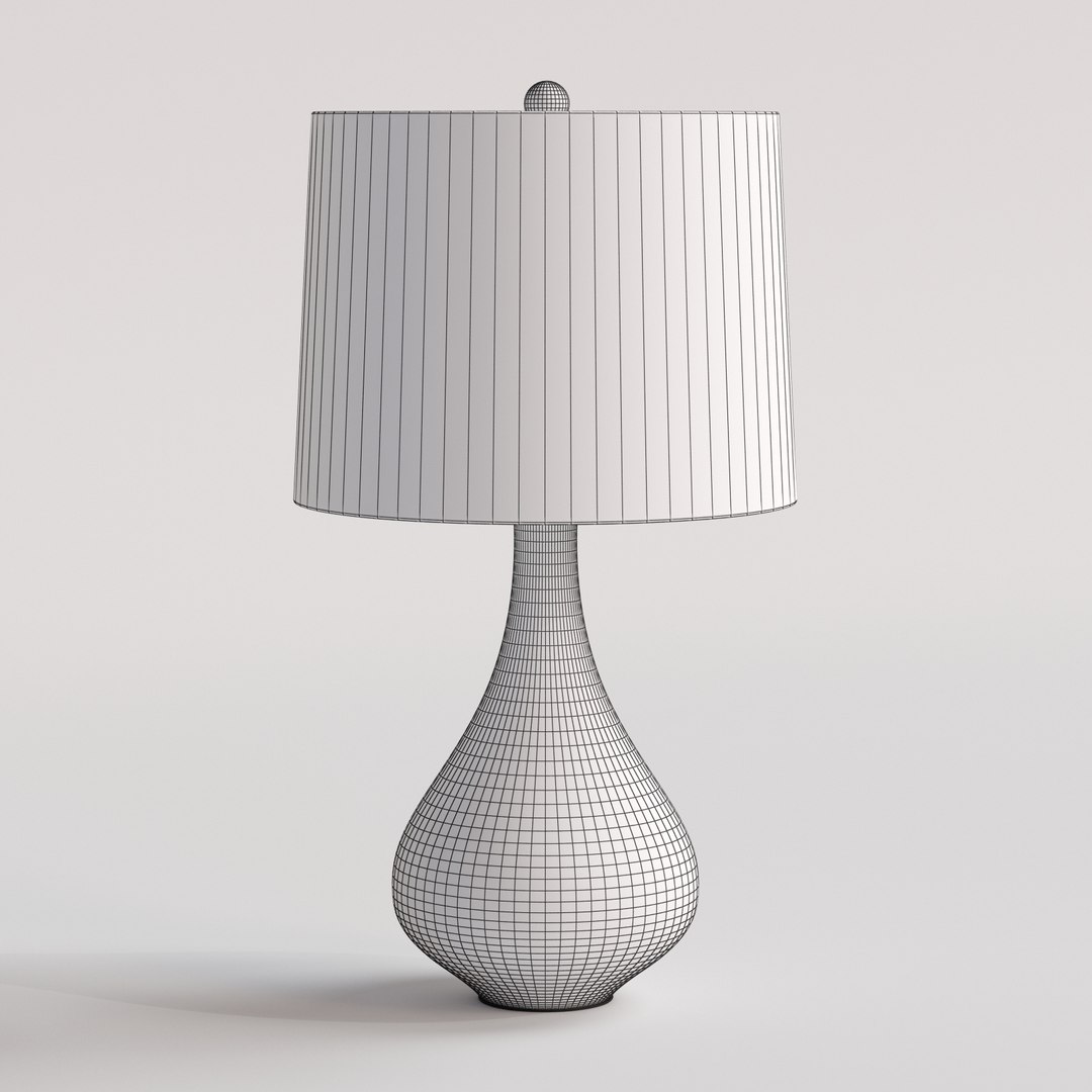 Crate Barrel Kathryn Table Lamp 3D Model - TurboSquid 1186248